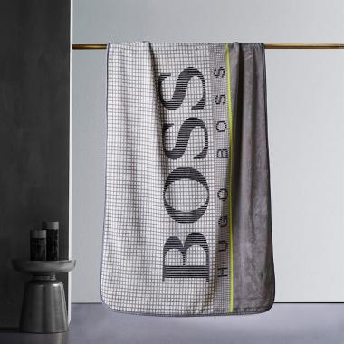 HUGO BOSS LOGO格纹毯
