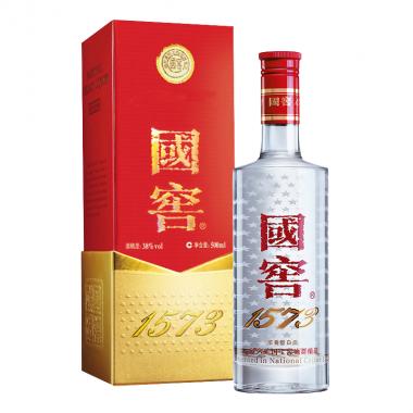 泸州老窖 国窖1573 浓香型白酒 38度 500ml 单瓶