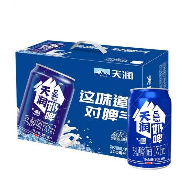 天润奶啤乳酸菌风味牛奶饮品300ml*12罐