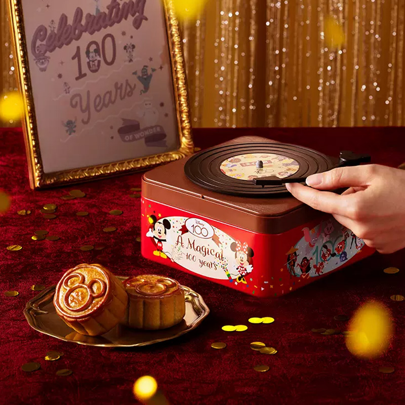 美心蛋黄白莲蓉（迪士尼唱片机造型）月饼礼盒